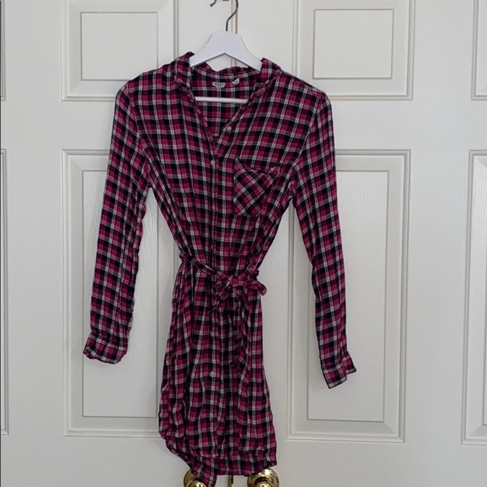 Like new gap kids flannel dress